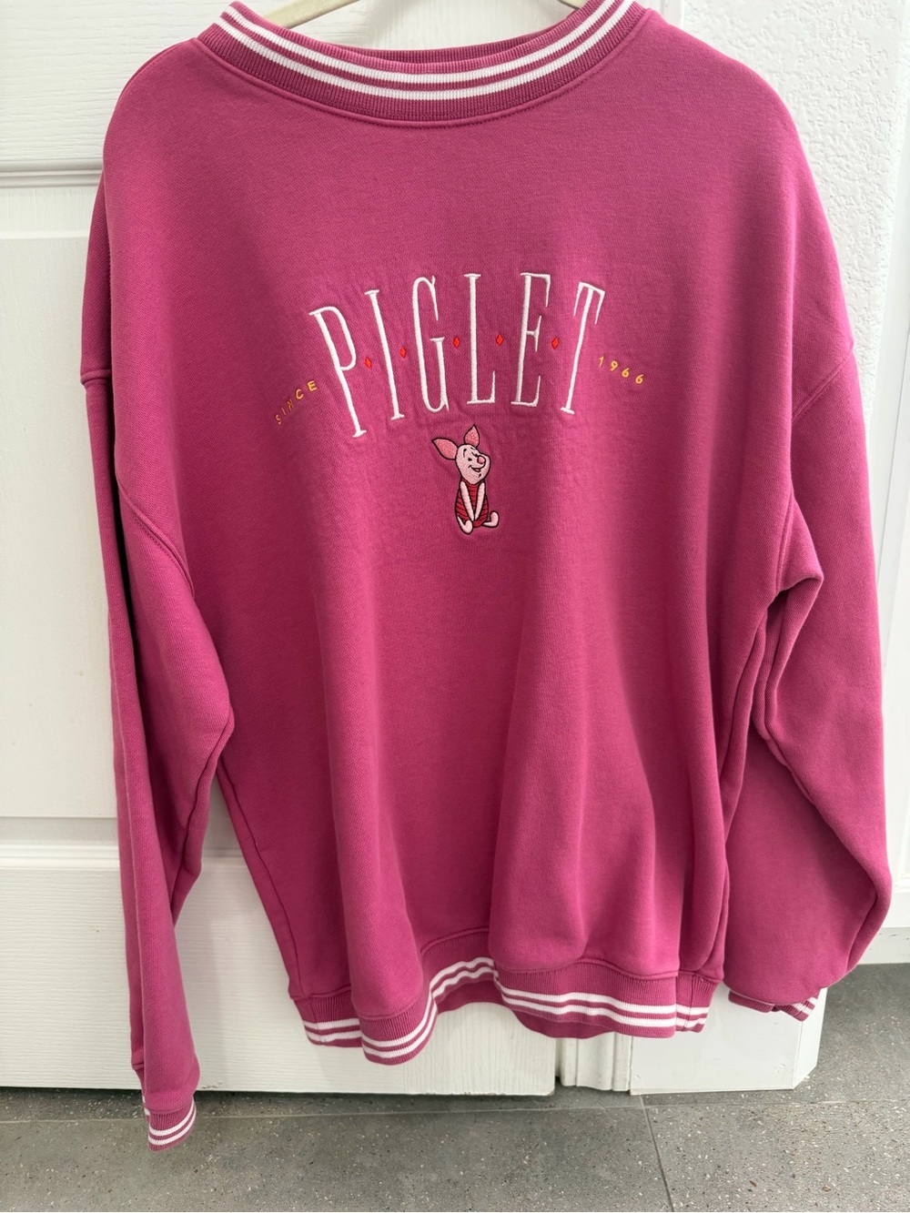 Disney Piglet Embroidered Crewneck Sweatshirt